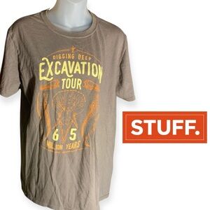 Brown Excavation Graphic Tee